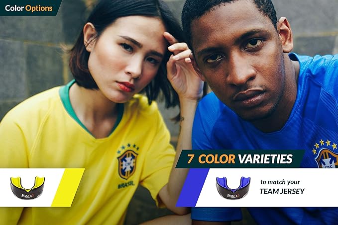 Sports Mouth Guard for Boxing, Football, MMA, Wrestling, Muay Thai, Hockey & Lacrosse Custom Fit Mouthguard for Men, Women, Kids & Youth Case Included, Comfortable, BPA Free, Braces Compatible