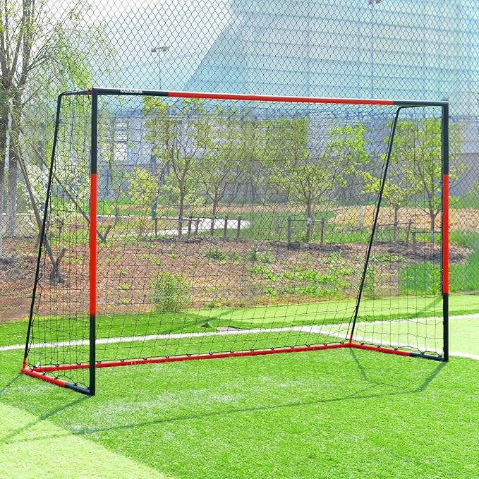 KAIHAOWIN Soccer Goal 3'x2.5'|6'x4'|8'x6'|10'x6.6'-Steel Frame Goal Post All Weather Soccer Net-Quick Assembly Training Sports Soccer Goals for Backyard Indoor Outdoor-Heavy Duty Metal Soccer Goals