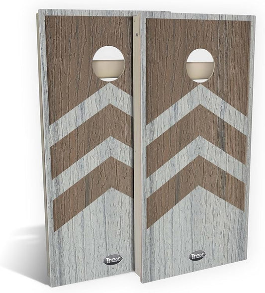 Slick Woody's Professional-Grade TREX Cornhole Boards - 4'x2' All Weather Regulation Corn Hole Toss Game with 8 Resin Filled Bags