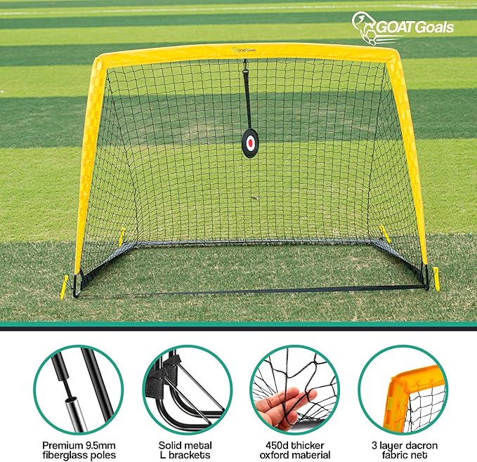 Premium Backyard Soccer Goal Set – Includes Portable Pop-Up Goals, Heavy-Duty Nets, Training Balls, and Full Equipment for Kids and Toddlers – Ideal for Outdoor Play & Skill Development