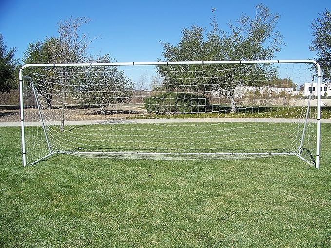 Pass 18 x 7 Ft. Official Youth Size. Heavy Duty Steel Soccer Goal w/Two Nets. Regulation Youth, League Size Goals. Professional Practice Training Aid. 18 x 7. 18x7 Foot.(2Nets), White