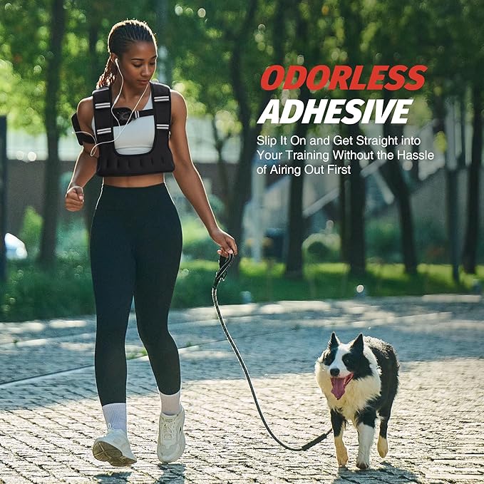 ZELUS Weighted Vest for Women Men, 6/8/12/16/20lb Weight Vest with Arm Pouch Reflective Strips, U-Shaped Rucking Vest for Strength Training Muscle Building, Walking Running Vest for Fitness