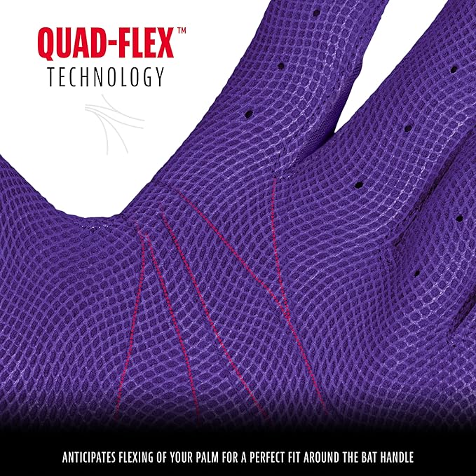 Franklin Sports MLB Baseball Batting Gloves - CFX Pro Adult + Youth - Baseball + Softball - Multiple Sizes + Colors