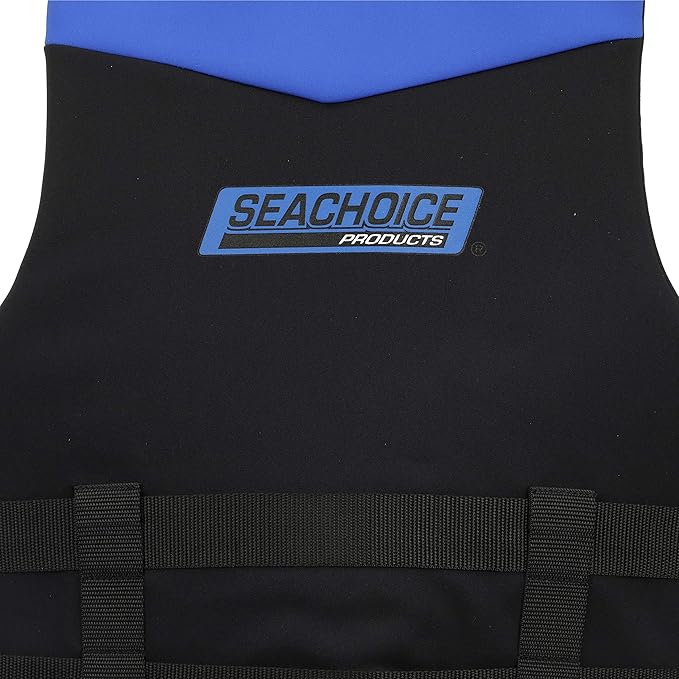 Seachoice Neoprene Multi-Sport Vest, Blue/Black, Youth Size, Fits 25-29 in. Chest, Coast Guard Type III