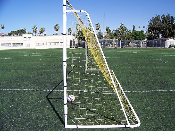 PASS 24 x 8 Ft. Official Size. Heavy Duty Steel Soccer Goal w/Net. Regulation Size Goals. Professional Practice Training Aid. 24x8 Foot. (2Net)